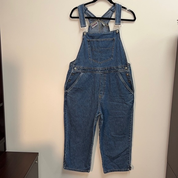 bill blass Pants - Bill Blass Vintage Gardening Bib Y2K 90’s Denim Cottage Core Cropped Overalls